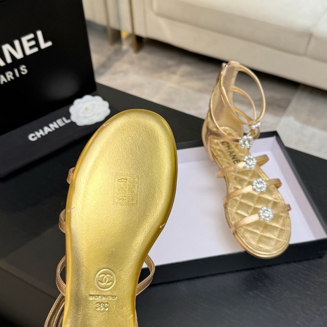 Chanel Sandals Laminated Lambskin 66964-1
