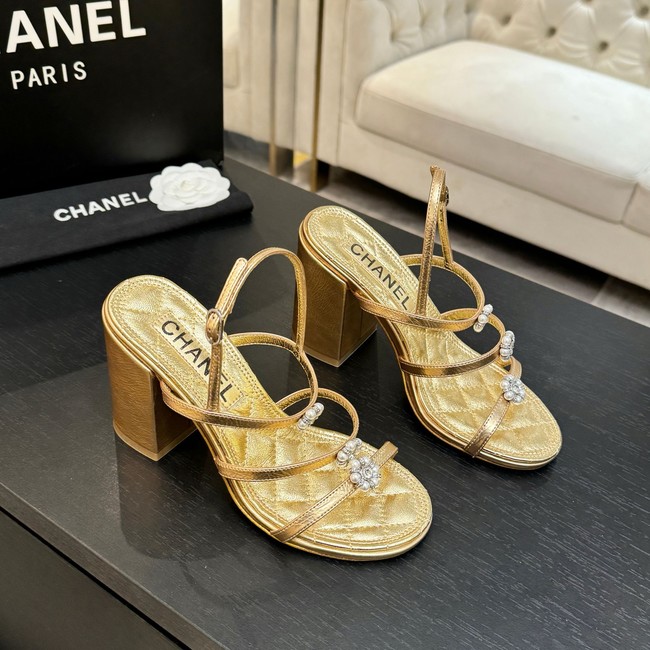Chanel Sandals Laminated Lambskin 95mm G46964-5