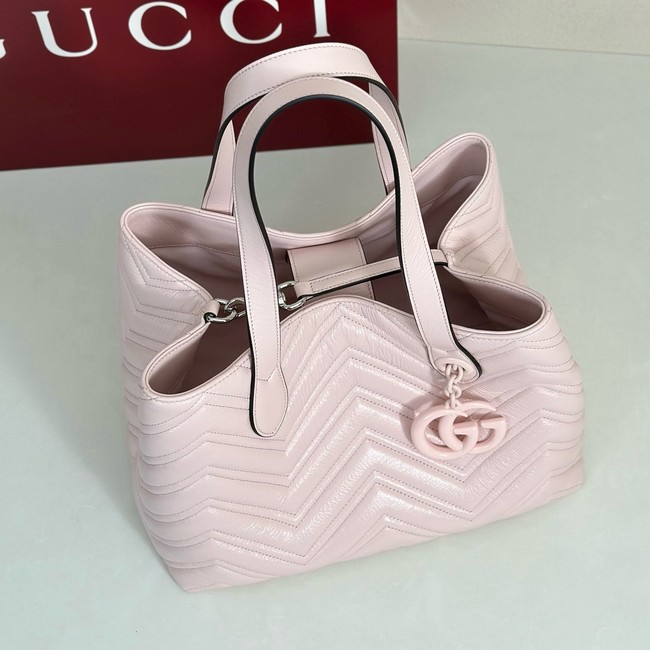 Gucci GG Marmont medium tote bag 855279 pink