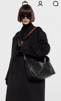 Gucci Brera medium crossbody bag 866938 black leather Gucci Brera medium crossbody bag 866938 black leather