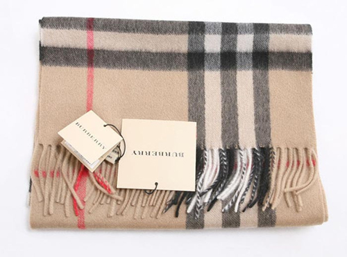 Burberry Cashmere Light Camel Giant Check Scarf Burberry Cashmere Light Camel Giant Check Scarf