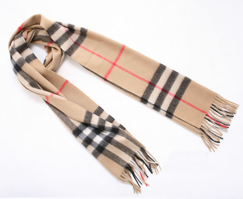 Burberry Cashmere Light Camel Giant Check Scarf Burberry Cashmere Light Camel Giant Check Scarf
