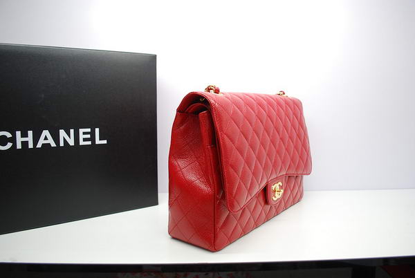 Chanel Maxi Double Flaps Bag A36098 Red Original Caviar Leather Gold Chanel Maxi Double Flaps Bag A36098 Red Original Caviar Leather Gold
