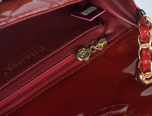 Wholesale Chanel Classic mini Flap Bag 1115 Bordeaux Patent Gold Hardware Wholesale Chanel Classic mini Flap Bag 1115 Bordeaux Patent Gold Hardware
