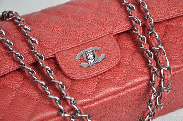 Chanel 2.55 Quilted Flap Bag 1112 Red with Silver Hardware Chanel 2.55 Quilted Flap Bag 1112 Red with Silver Hardware