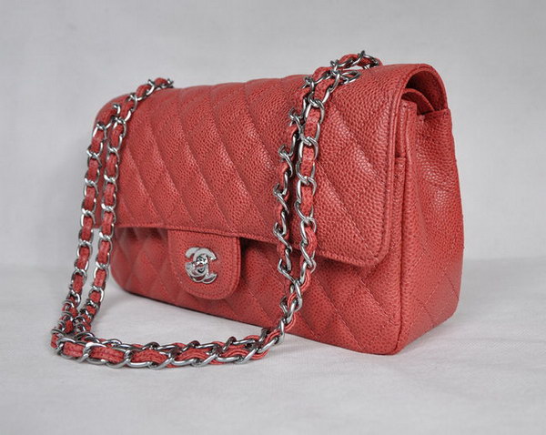 Chanel 2.55 Quilted Flap Bag 1112 Red with Silver Hardware Chanel 2.55 Quilted Flap Bag 1112 Red with Silver Hardware