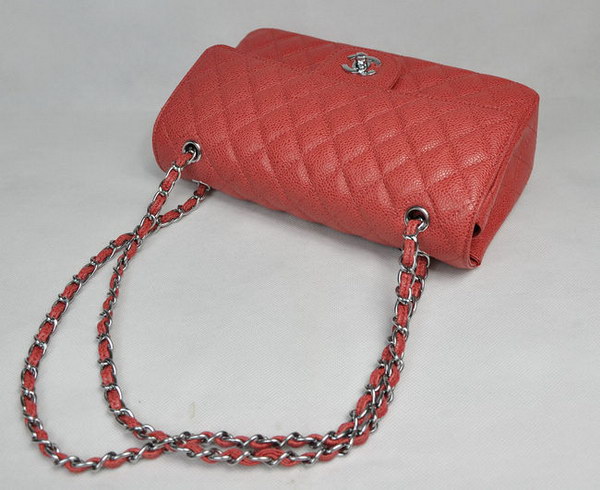 Chanel 2.55 Quilted Flap Bag 1112 Red with Silver Hardware Chanel 2.55 Quilted Flap Bag 1112 Red with Silver Hardware