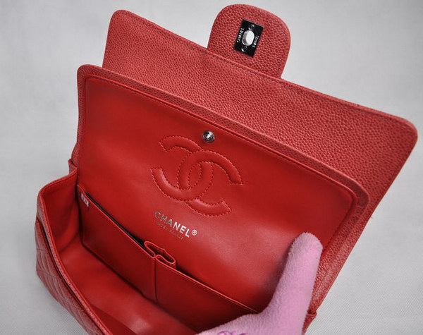Chanel 2.55 Quilted Flap Bag 1112 Red with Silver Hardware Chanel 2.55 Quilted Flap Bag 1112 Red with Silver Hardware