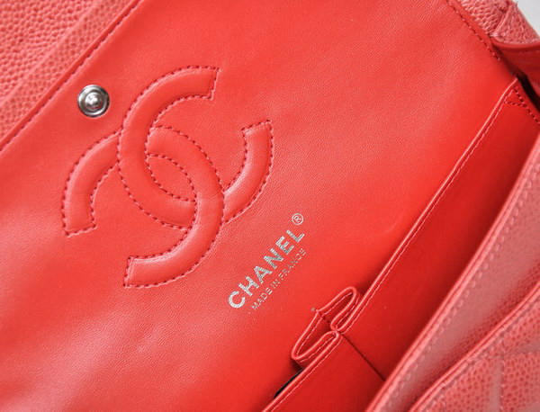 Chanel 2.55 Quilted Flap Bag 1112 Red with Silver Hardware Chanel 2.55 Quilted Flap Bag 1112 Red with Silver Hardware