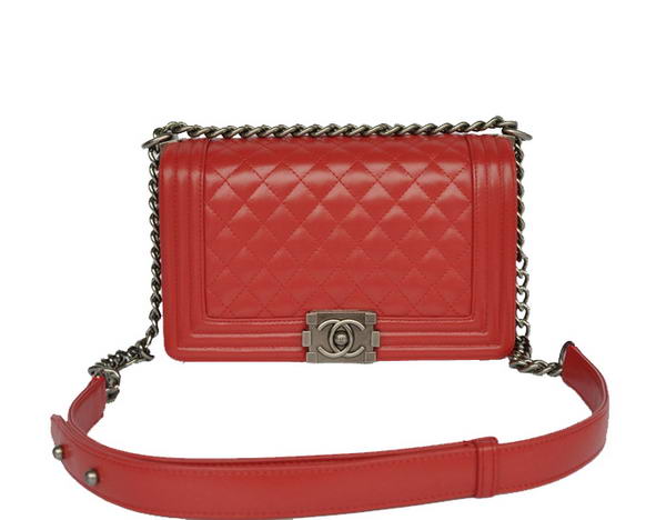 Chanel Le Boy Flap Shoulder Bag A67086 Red