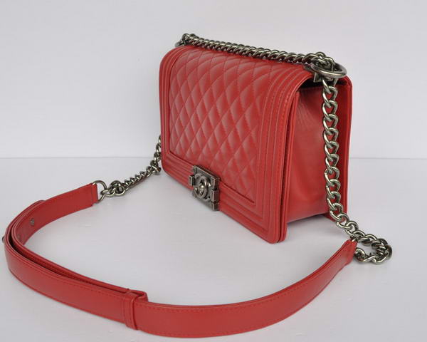 Chanel Le Boy Flap Shoulder Bag A67086 Red Chanel Le Boy Flap Shoulder Bag A67086 Red