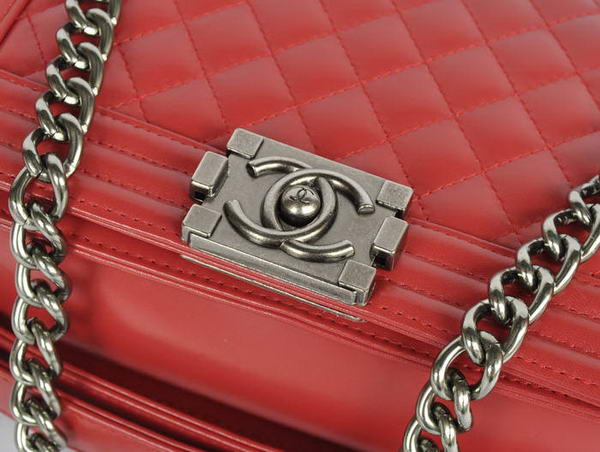 Chanel Le Boy Flap Shoulder Bag A67086 Red Chanel Le Boy Flap Shoulder Bag A67086 Red