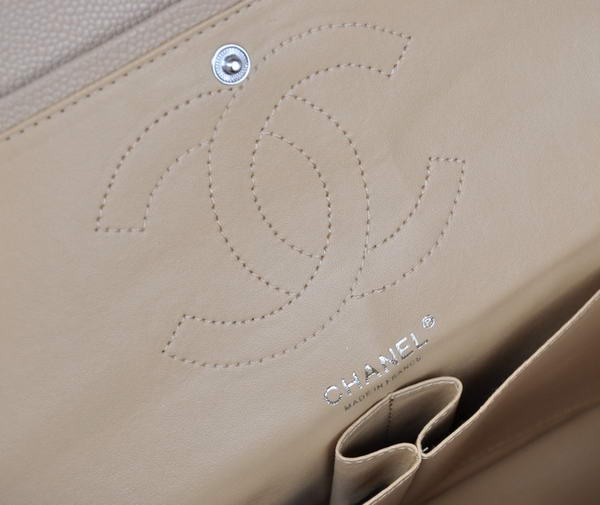 Cheap Chanel 2.55 Series Flap Bag 1113 Apricot Leather Silver Hardware Cheap Chanel 2.55 Series Flap Bag 1113 Apricot Leather Silver Hardware