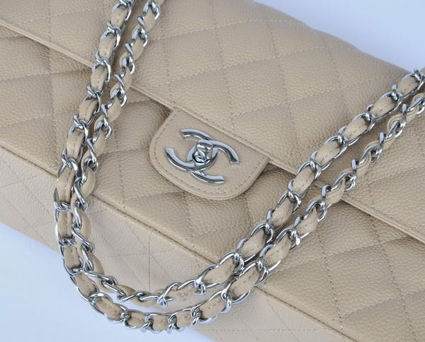 Cheap Chanel 2.55 Series Flap Bag 1113 Apricot Leather Silver Hardware Cheap Chanel 2.55 Series Flap Bag 1113 Apricot Leather Silver Hardware