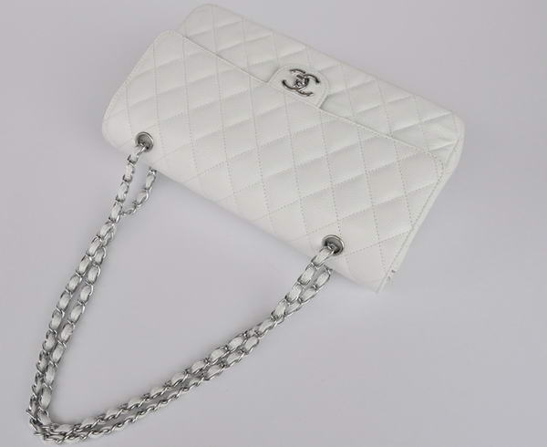 Cheap Chanel 2.55 Series Flap Bag 1113 White Leather Silver Hardware Cheap Chanel 2.55 Series Flap Bag 1113 White Leather Silver Hardware