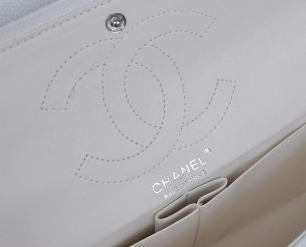 Cheap Chanel 2.55 Series Flap Bag 1113 White Leather Silver Hardware Cheap Chanel 2.55 Series Flap Bag 1113 White Leather Silver Hardware