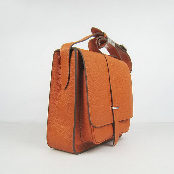 Hermes Orange Cow Leather Messenger Bags H2811 Hermes Orange Cow Leather Messenger Bags H2811