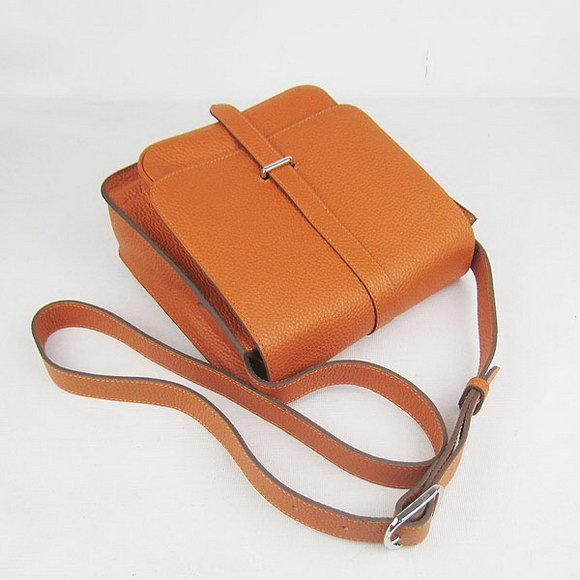 Hermes Orange Cow Leather Messenger Bags H2811 Hermes Orange Cow Leather Messenger Bags H2811