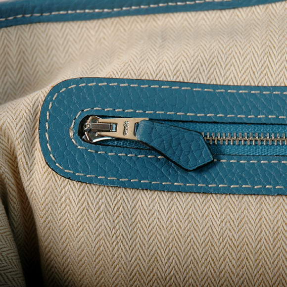 Hermes Garden Party 36CM Bag Clemence Blue Hermes Garden Party 36CM Bag Clemence Blue