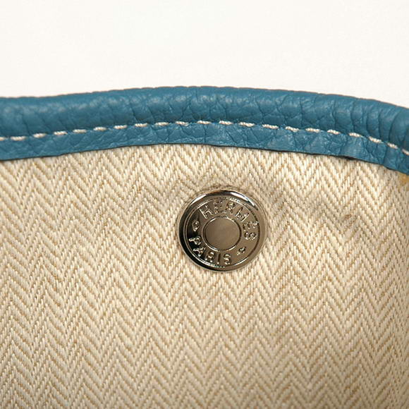 Hermes Garden Party 36CM Bag Clemence Blue Hermes Garden Party 36CM Bag Clemence Blue
