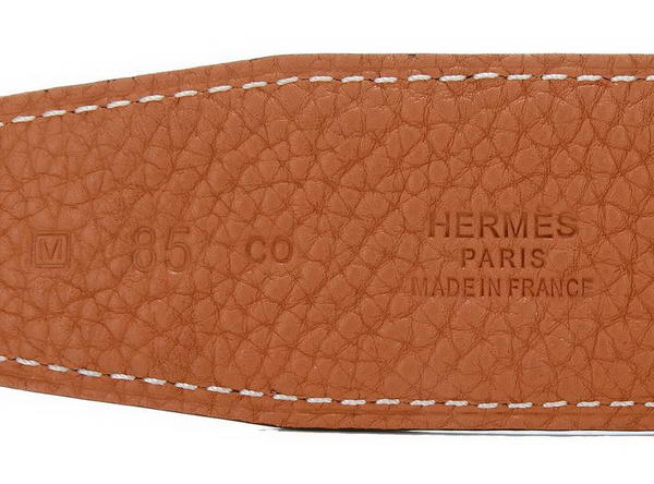 Hermes Belts Original Leather Diamond Everose Orange Hermes Belts Original Leather Diamond Everose Orange