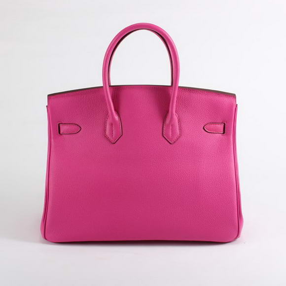 Hermes Birkin 35CM Smooth Leather Handbag 6089 Rose Golden Hermes Birkin 35CM Smooth Leather Handbag 6089 Rose Golden