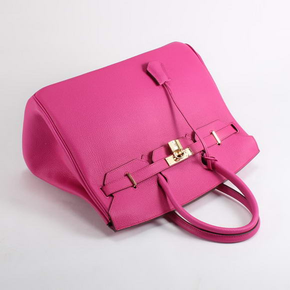 Hermes Birkin 35CM Smooth Leather Handbag 6089 Rose Golden Hermes Birkin 35CM Smooth Leather Handbag 6089 Rose Golden