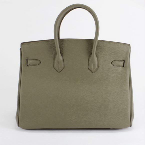 Hermes Birkin 35CM Togo Leather Handbag 6089 Dark Grey Silver Hermes Birkin 35CM Togo Leather Handbag 6089 Dark Grey Silver