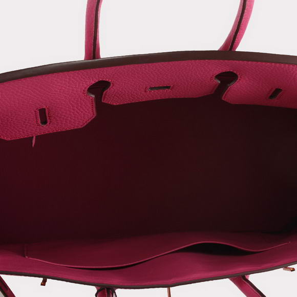 Hermes Birkin 35CM Togo Leather Handbag 6089 Rose Golden