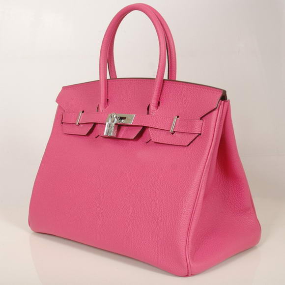Hermes Birkin 35CM Tote Bags Smooth Togo Leather Peach Silver Hermes Birkin 35CM Tote Bags Smooth Togo Leather Peach Silver