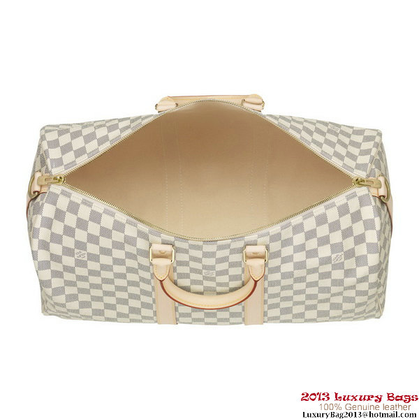 Louis Vuitton N48223 Damier Azur Canvas Keepall Bandouliere 45 Louis Vuitton N48223 Damier Azur Canvas Keepall Bandouliere 45