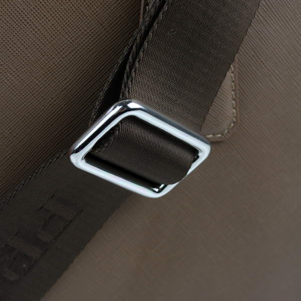 Prada BL0791 Saffiano Calf Leather Top Handle Bag Brown Prada BL0791 Saffiano Calf Leather Top Handle Bag Brown