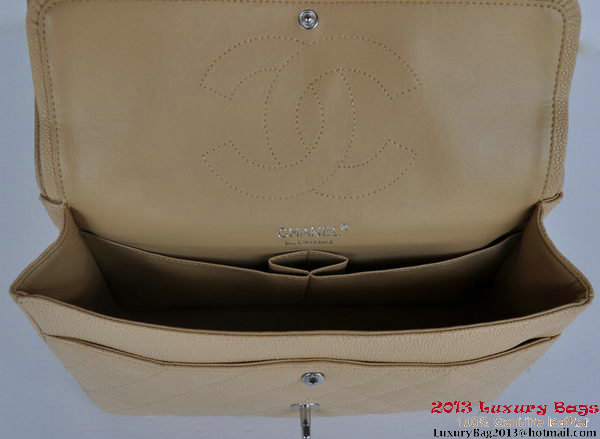 Chanel Jumbo Quilted Classic Cannage Patterns Flap Bag A58600 Apricot Silver Chanel Jumbo Quilted Classic Cannage Patterns Flap Bag A58600 Apricot Silver