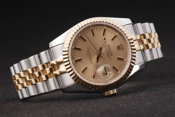 Rolex Datejust Golden Round Cutwork Men Watch-RD2363 Rolex Datejust Golden Round Cutwork Men Watch-RD2363
