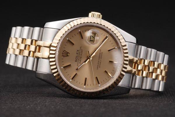Rolex Datejust Golden Round Cutwork Men Watch-RD2363 Rolex Datejust Golden Round Cutwork Men Watch-RD2363