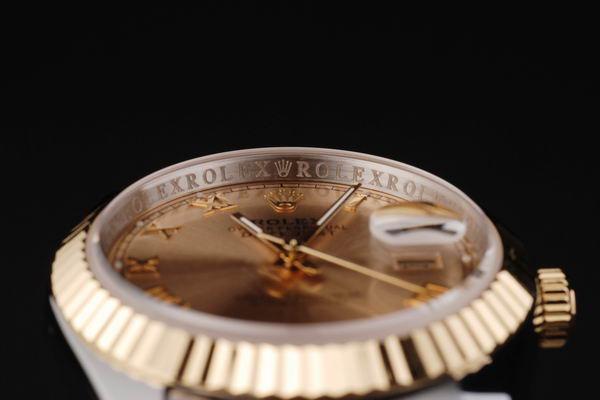 Rolex Datejust Golden Surface Stainless Steel Watch-RD2408 Rolex Datejust Golden Surface Stainless Steel Watch-RD2408