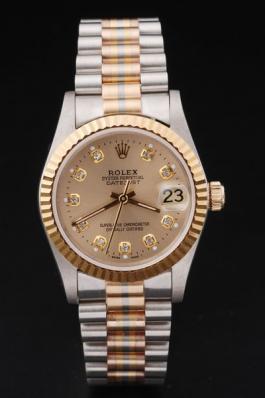 Rolex Datejust Mechanism Golden Surface Cutwork Watch-RD2433 Rolex Datejust Mechanism Golden Surface Cutwork Watch-RD2433