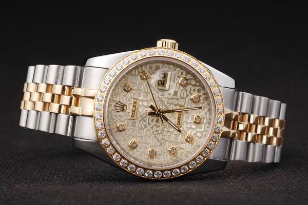 Rolex Datejust Stainless Steel Diamond Cutwork Watch-RD2388 Rolex Datejust Stainless Steel Diamond Cutwork Watch-RD2388