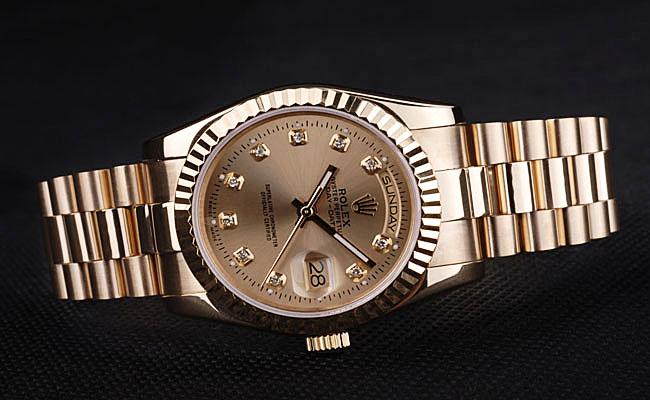 Rolex Day-Date Stainless Steel Golden Surface Watch-RD3828 Rolex Day-Date Stainless Steel Golden Surface Watch-RD3828