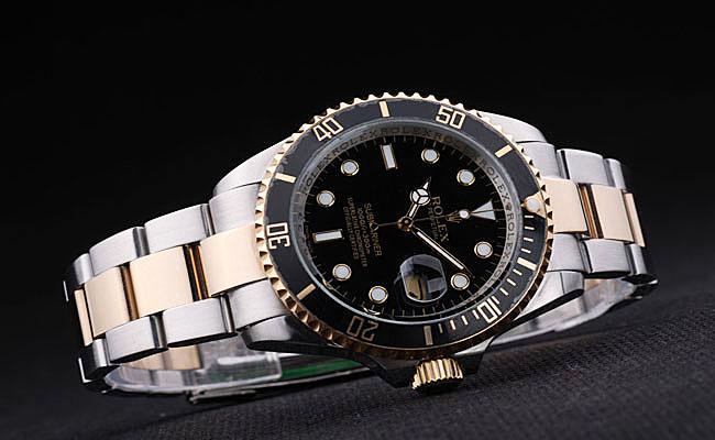 Rolex Submariner Mechanism Black&Golden 38mm Men Watch-RS3747 Rolex Submariner Mechanism Black&Golden 38mm Men Watch-RS3747