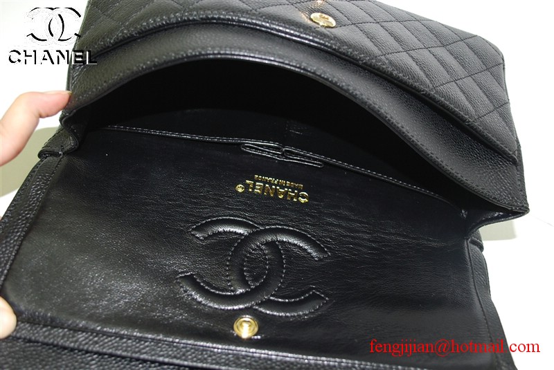 Chanel 2.55 Double Flap Gold Hardware A1112 Black Chanel 2.55 Double Flap Gold Hardware A1112 Black
