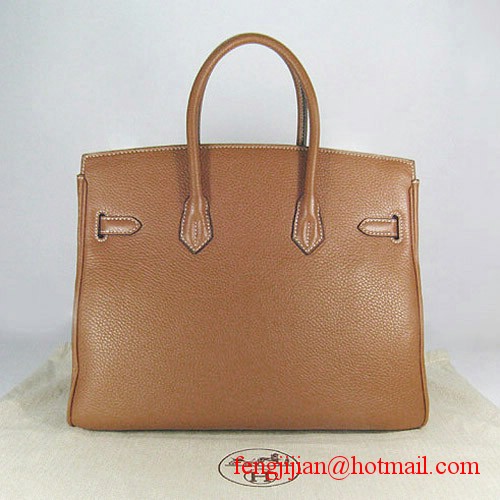 Hermes 35cm Embossed Veins Leather Bag Light Coffee 6089 Silver Hardware Hermes 35cm Embossed Veins Leather Bag Light Coffee 6089 Silver Hardware