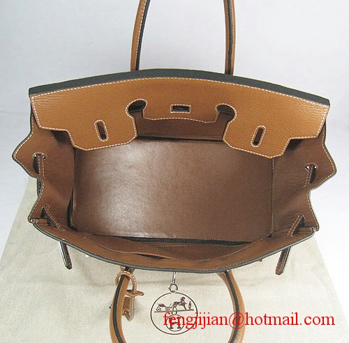 Hermes 35cm Embossed Veins Leather Bag Light Coffee 6089 Silver Hardware Hermes 35cm Embossed Veins Leather Bag Light Coffee 6089 Silver Hardware