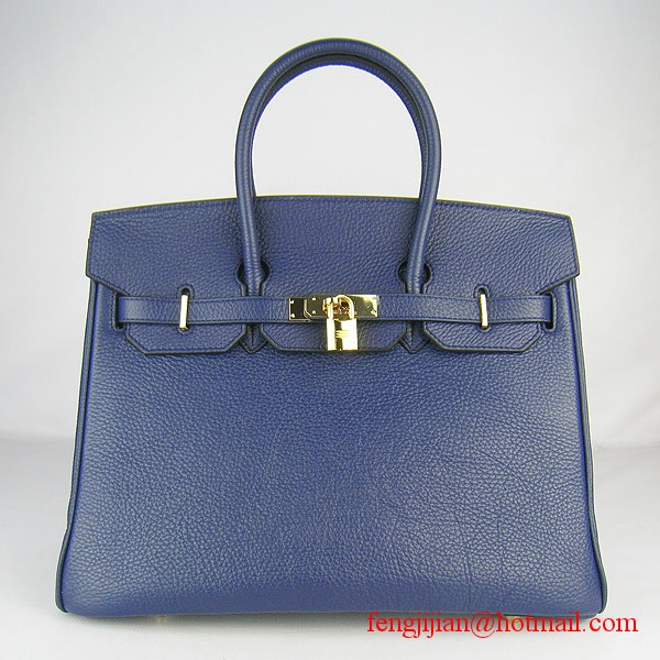 Hermes Birkin 35cm Embossed Veins Leather Bag Dark Blue 6089 Gold Hardware Hermes Birkin 35cm Embossed Veins Leather Bag Dark Blue 6089 Gold Hardware