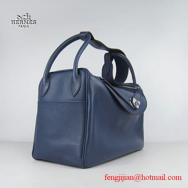 Hermes Women Shoulder Bag Dark Blue 6208 Hermes Women Shoulder Bag Dark Blue 6208