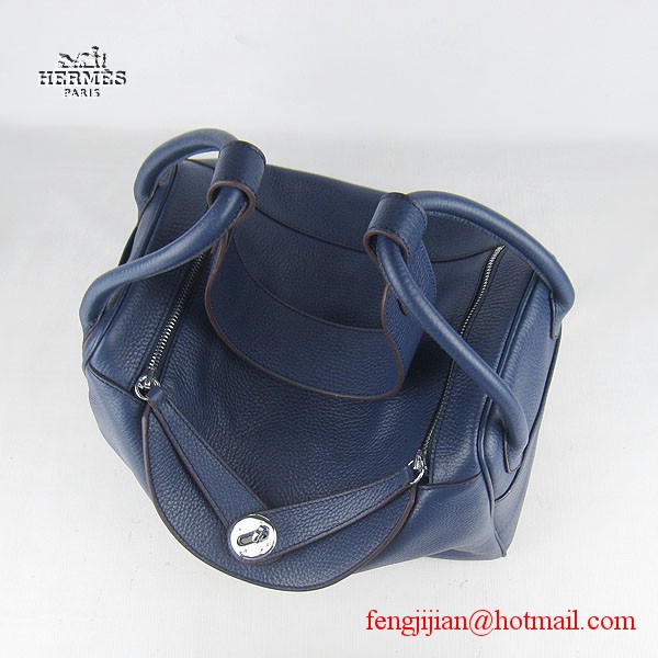 Hermes Women Shoulder Bag Dark Blue 6208 Hermes Women Shoulder Bag Dark Blue 6208