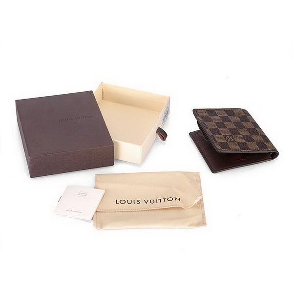 Louis Vuitton Damier Ebene Canvas Marco Wallet N61675 Louis Vuitton Damier Ebene Canvas Marco Wallet N61675