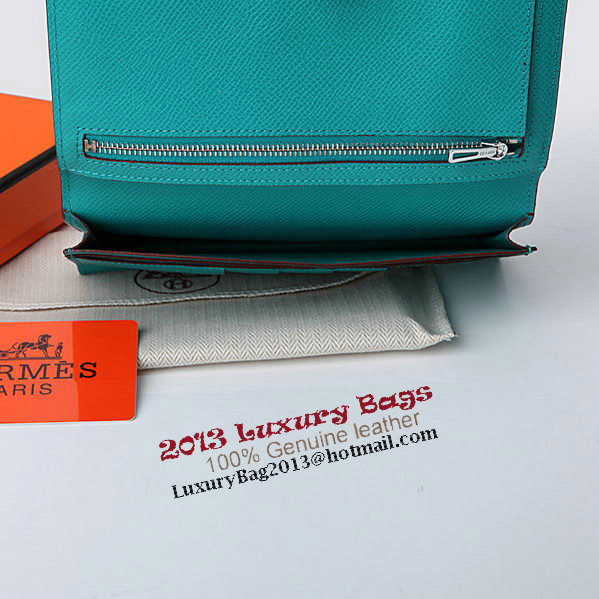 Hermes Bearn Japonaise Bi-Fold Wallet Original Leather A208 Light Green Hermes Bearn Japonaise Bi-Fold Wallet Original Leather A208 Light Green