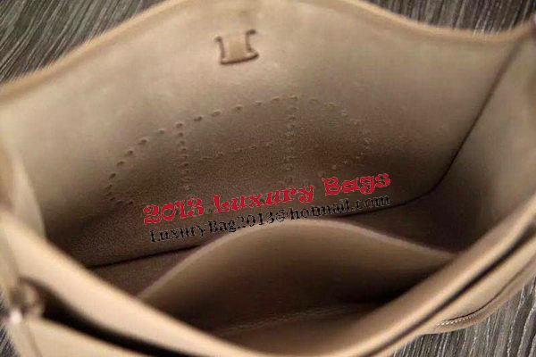Hermes Evelyne 28cm Messenger Bag Original Leather H1188 Grey Hermes Evelyne 28cm Messenger Bag Original Leather H1188 Grey