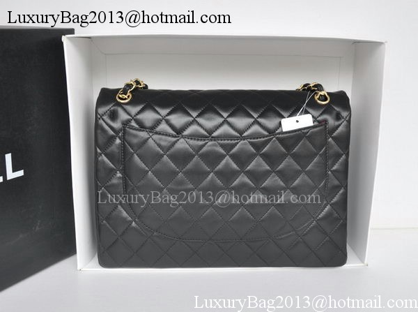 Chanel Maxi Classic Bag A36098 Black Sheepskin Gold Chanel Maxi Classic Bag A36098 Black Sheepskin Gold